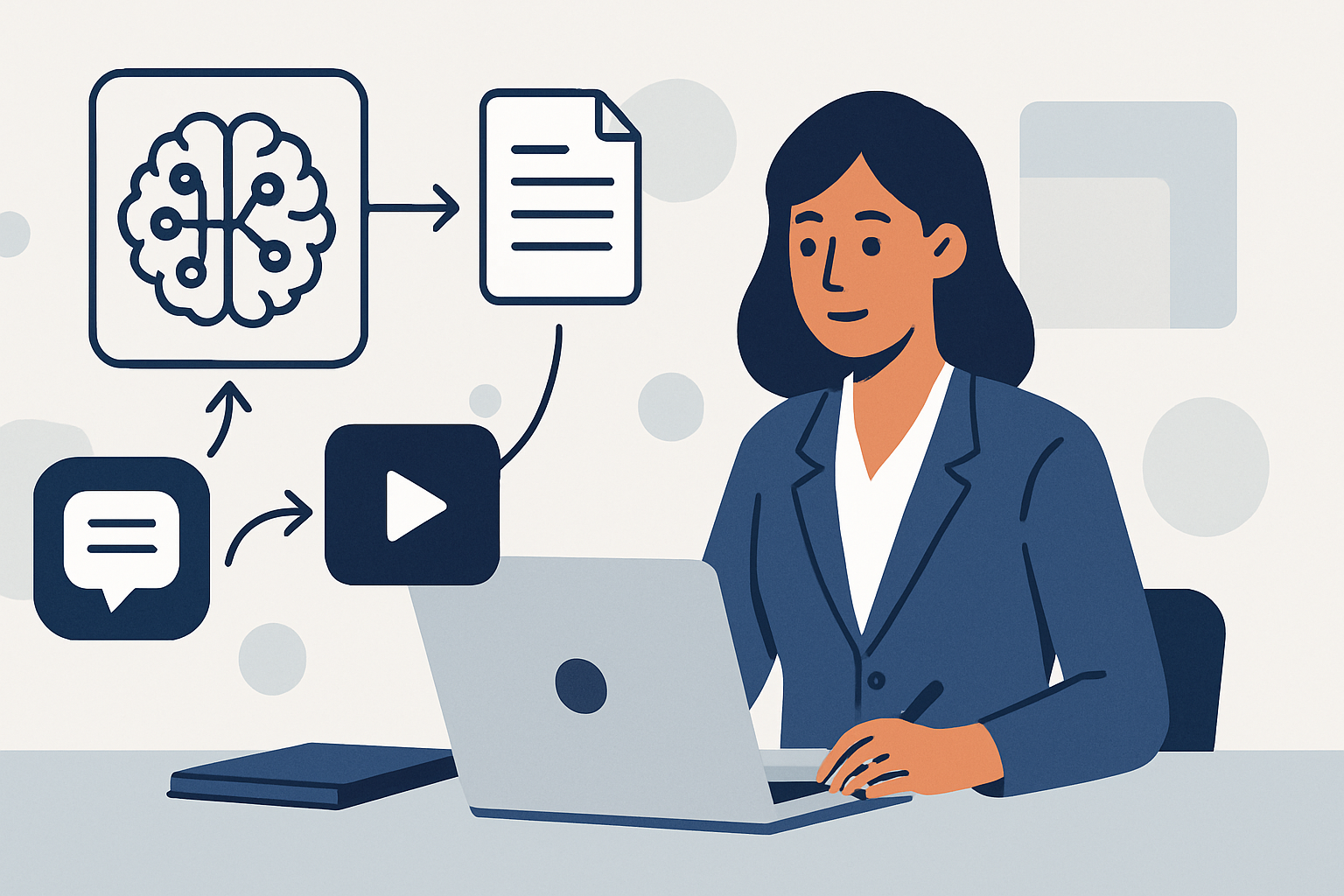 ai-assisted content repurposing consultants illustration showing AI-assisted content repurposing for consultants: a complete guide