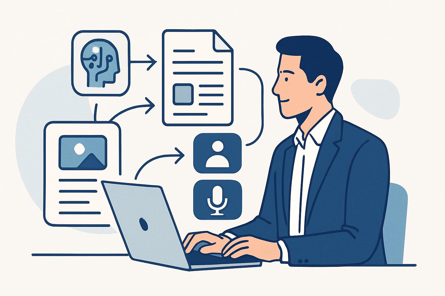ai-assisted content repurposing consultants illustration showing AI-assisted content repurposing for consultants: a step-by-step playbook