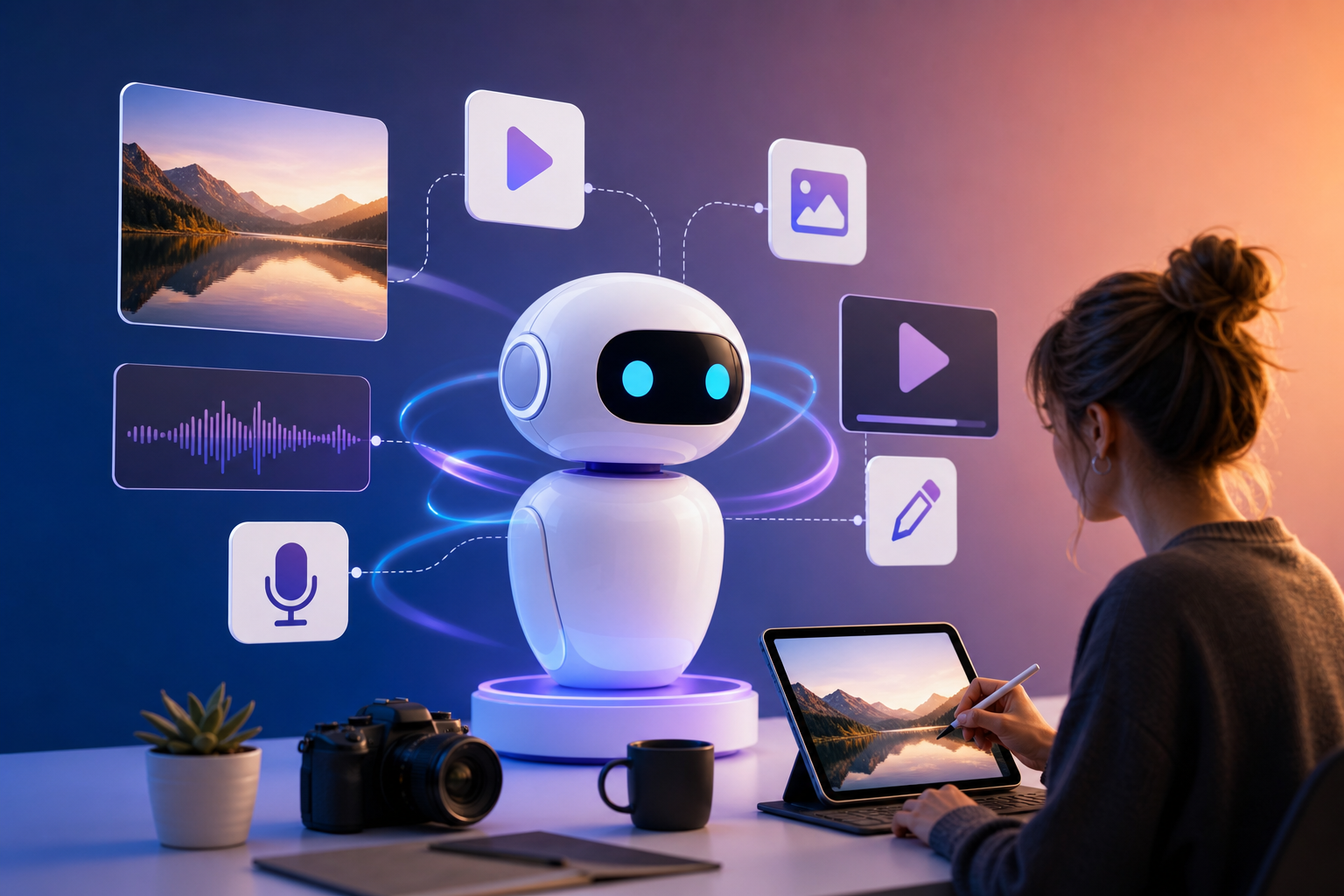 ai-assisted content repurposing creators illustration showing AI-assisted content repurposing for creators: a 30-day plan