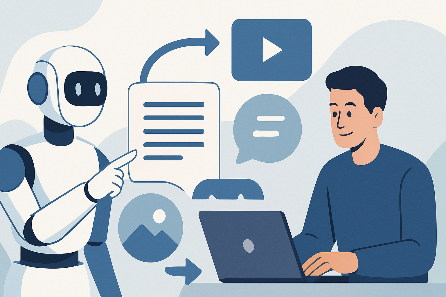 ai-assisted content repurposing creators illustration showing AI-assisted content repurposing for creators: a complete guide