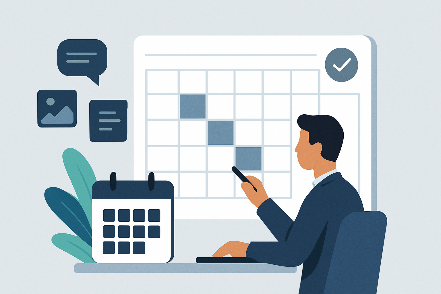 content calendar planning consultants illustration showing content calendar planning for consultants: a step-by-step playbook