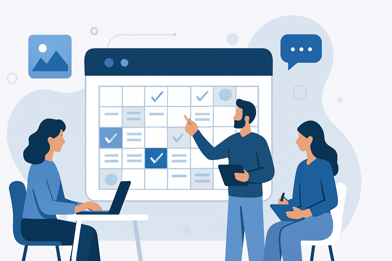 content calendar planning teams illustration showing content calendar planning for content teams: a complete guide