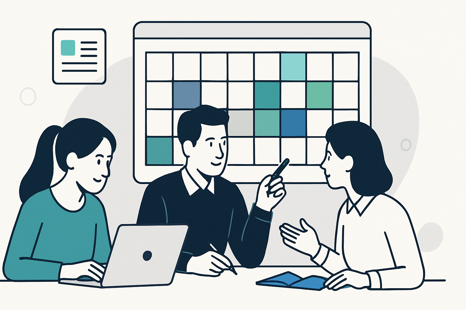 content calendar planning teams illustration showing content calendar planning for content teams: a practical framework