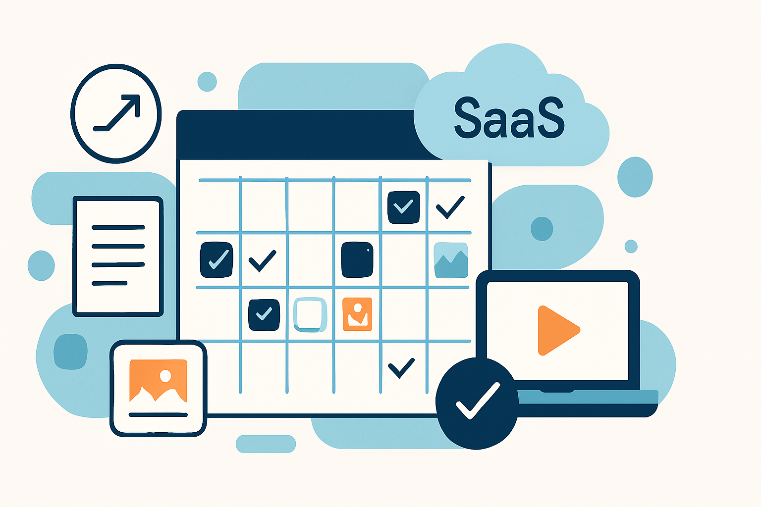 content calendar planning saas illustration showing content calendar planning for SaaS companies: a step-by-step playbook