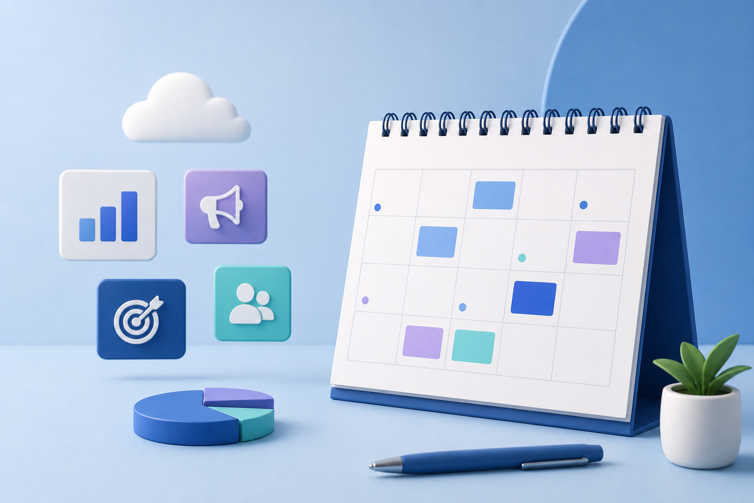 content calendar planning saas illustration showing content calendar planning for SaaS companies: mistakes to avoid