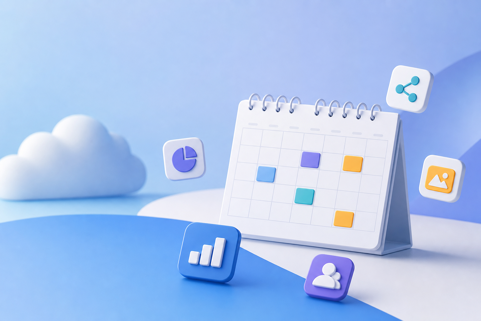 content calendar planning saas illustration showing content calendar planning for SaaS companies: templates and examples