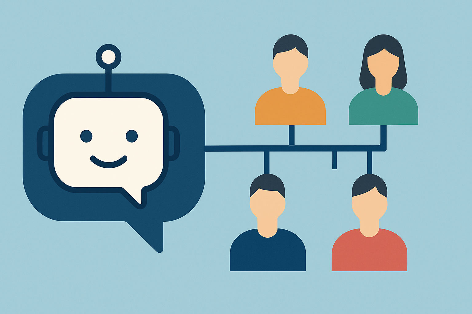 chatbot entirely powered humans illustration showing Explained: A chatbot entirely powered by humans, not artificial intelligence? This Chilean community shows why