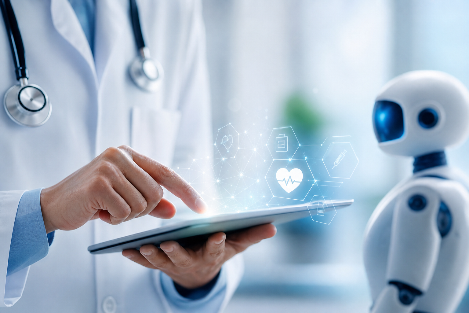 tools will not replace illustration showing Explained: “AI tools will not replace doctors, but they will save us work”