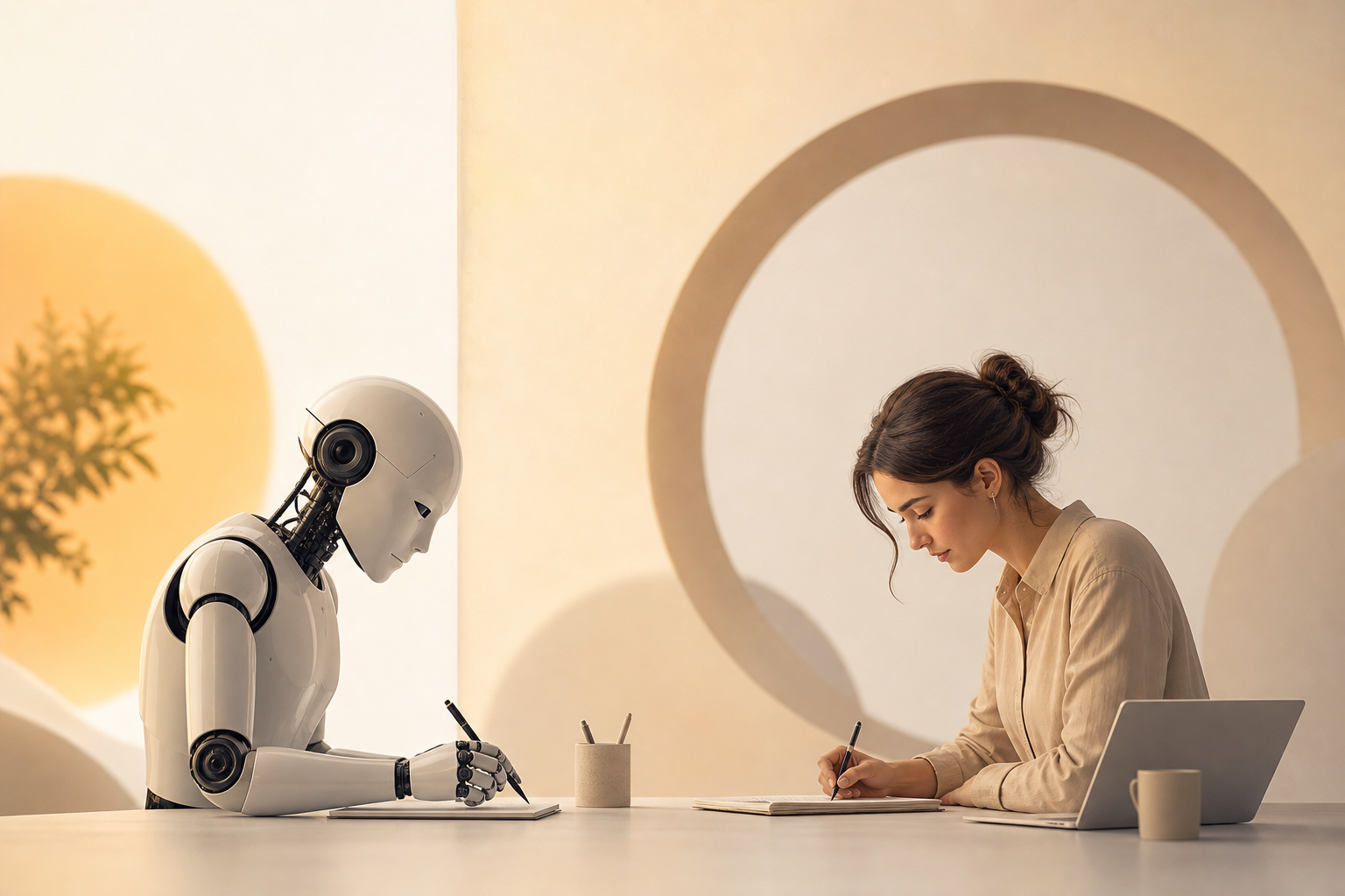 going replace copywriters instead illustration showing Explained: AI Was Going To Replace Copywriters. Instead, Anthropic Is Hiring Them
