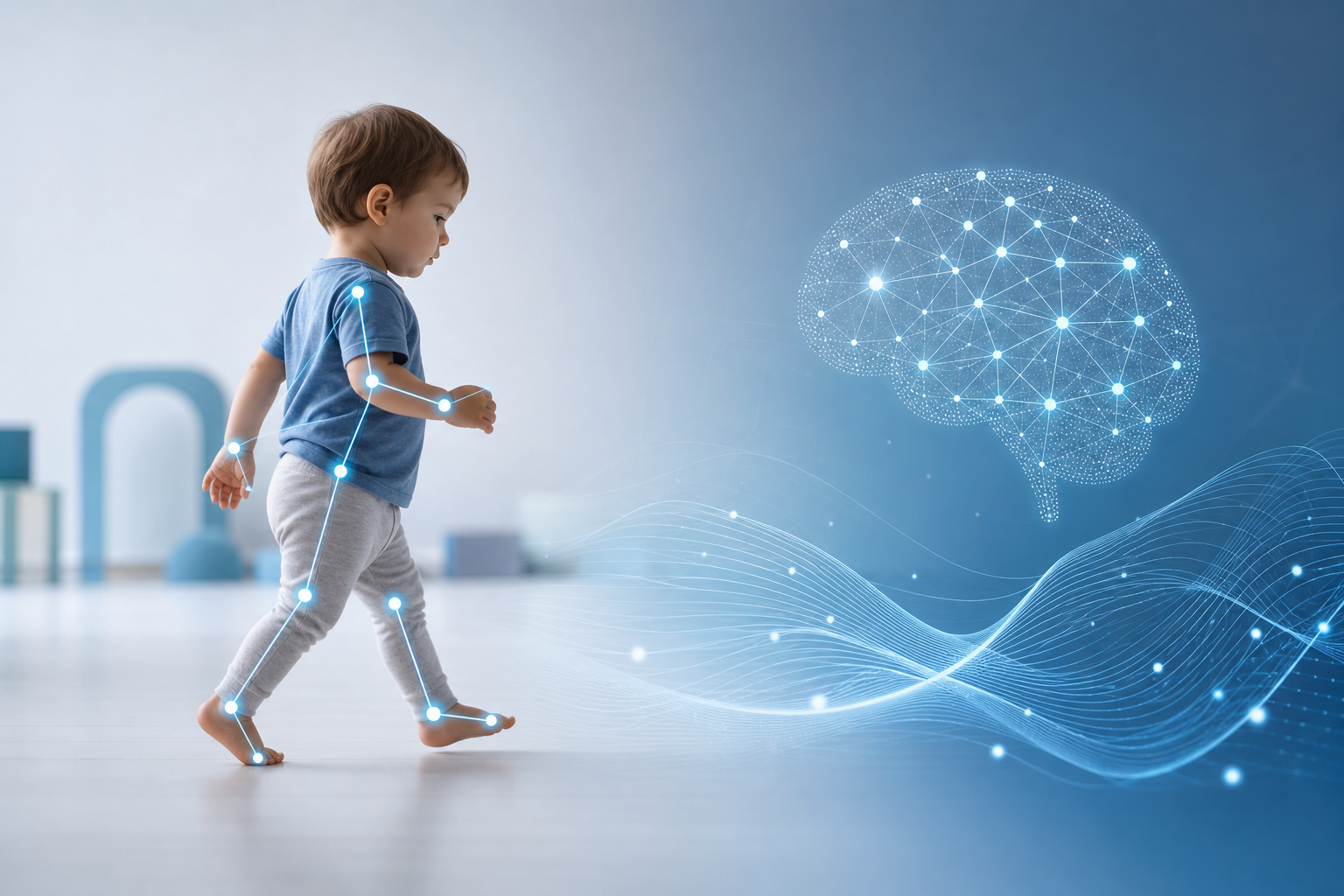 artificial intelligence reveals subtle illustration showing Explained: Artificial intelligence reveals subtle movement differences in autistic toddlers