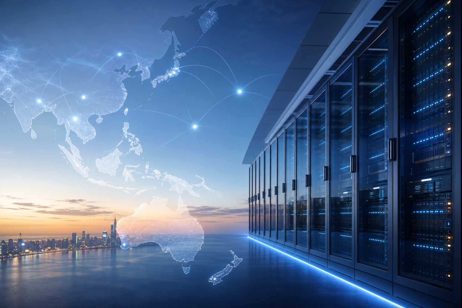 asia-pacific artificial intelligence optimised illustration showing Explained: Asia-Pacific Artificial Intelligence (AI) Optimised Data Center
