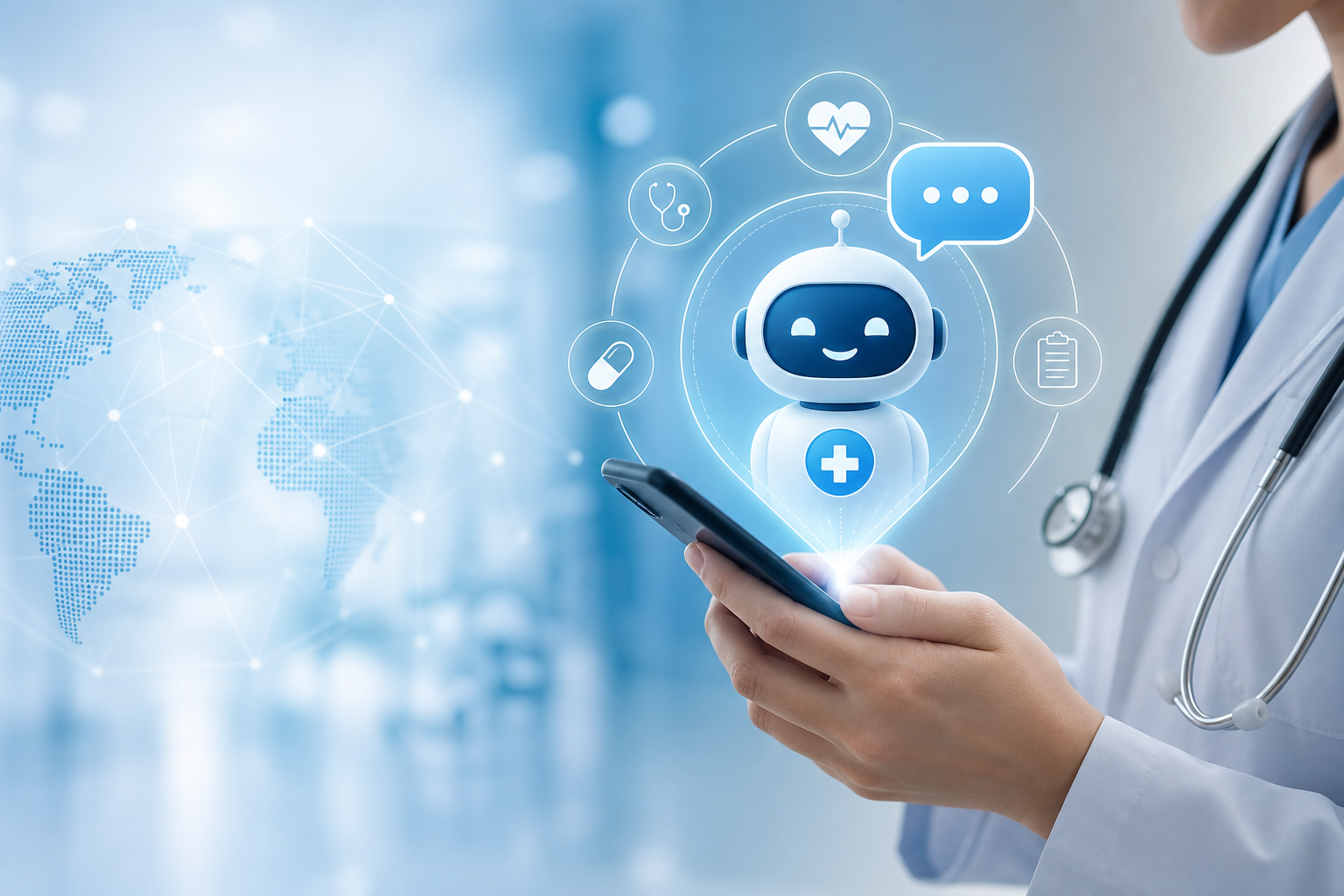 conversational healthcare market size illustration showing Explained: Conversational AI in Healthcare Market Size, Share [2034]
