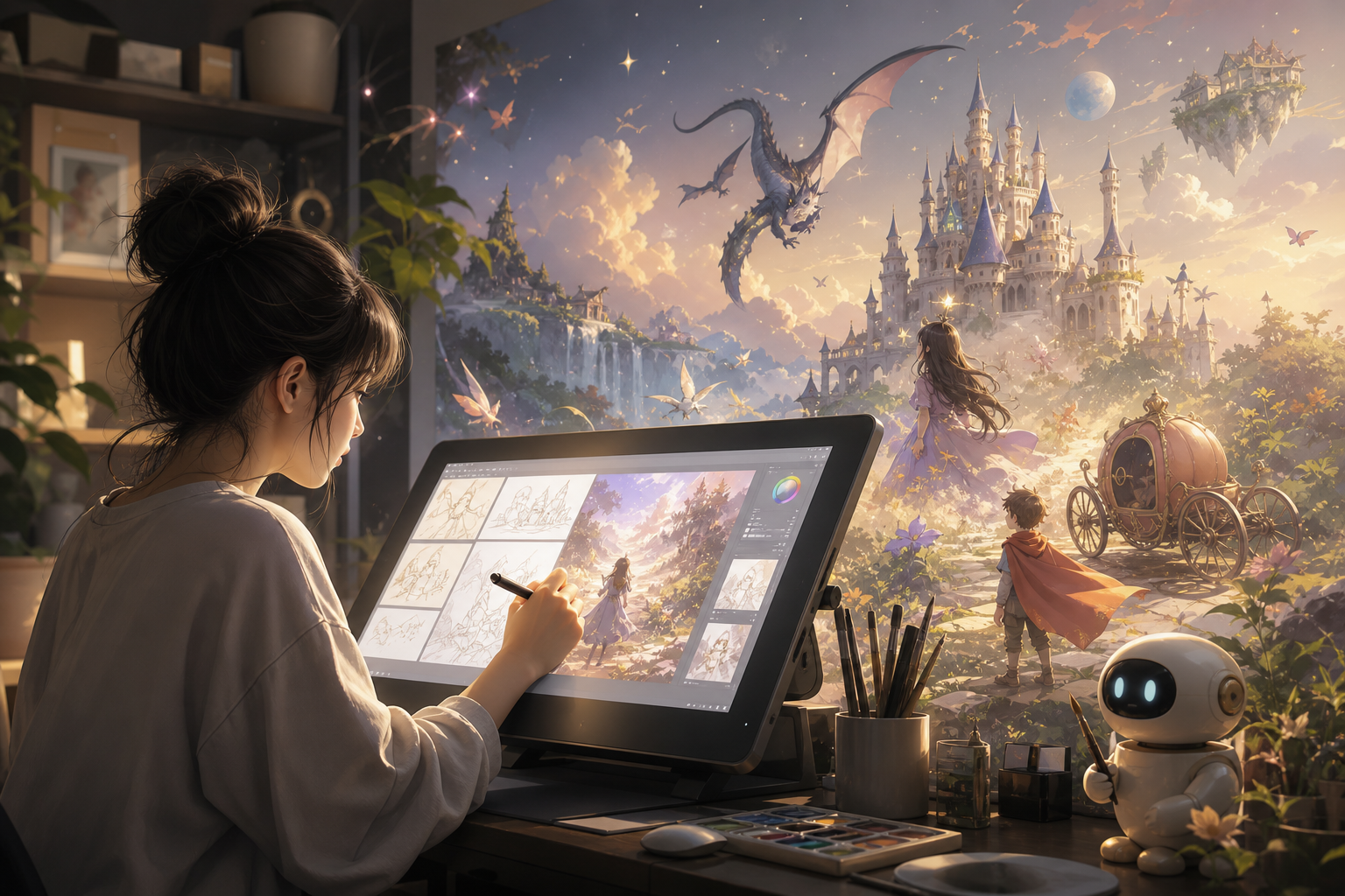 Explained: Creating Fairy Tales and Webtoons with Generative AI