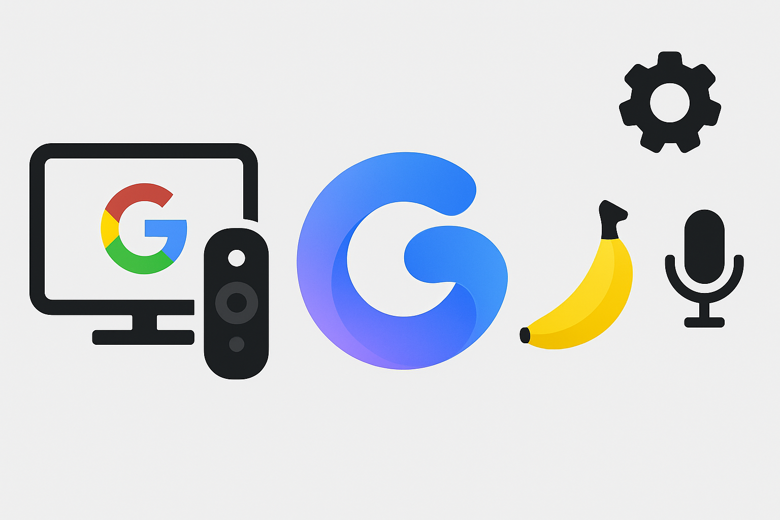 gemini google getting nano illustration showing Explained: Gemini on Google TV is getting Nano Banana and voice-controlled settings