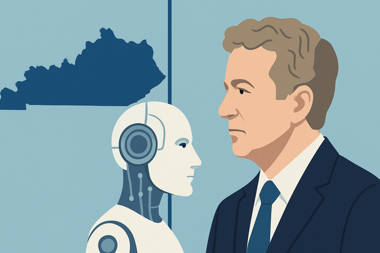 kentucky paul says states illustration showing Explained: Kentucky’s Paul says states will decide policies on the future of artificial intelligence