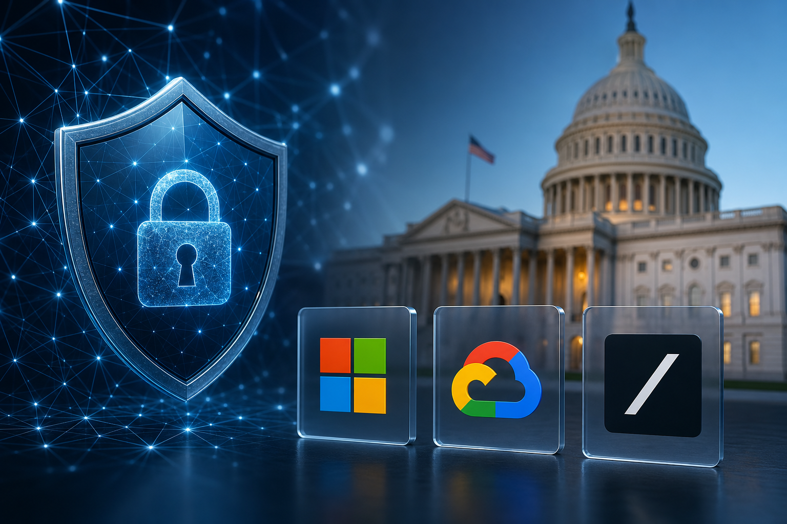 microsoft google xai give illustration showing Explained: Microsoft, Google and xAI to give US government early access to AI models for security checks