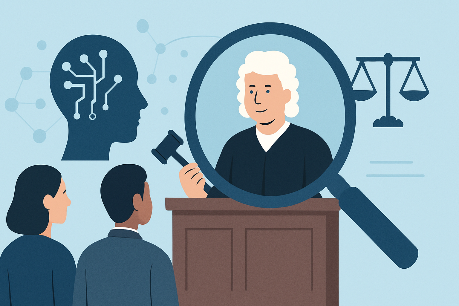 group focuses judges use illustration showing Explained: New group focuses on judges' use of artificial intelligence