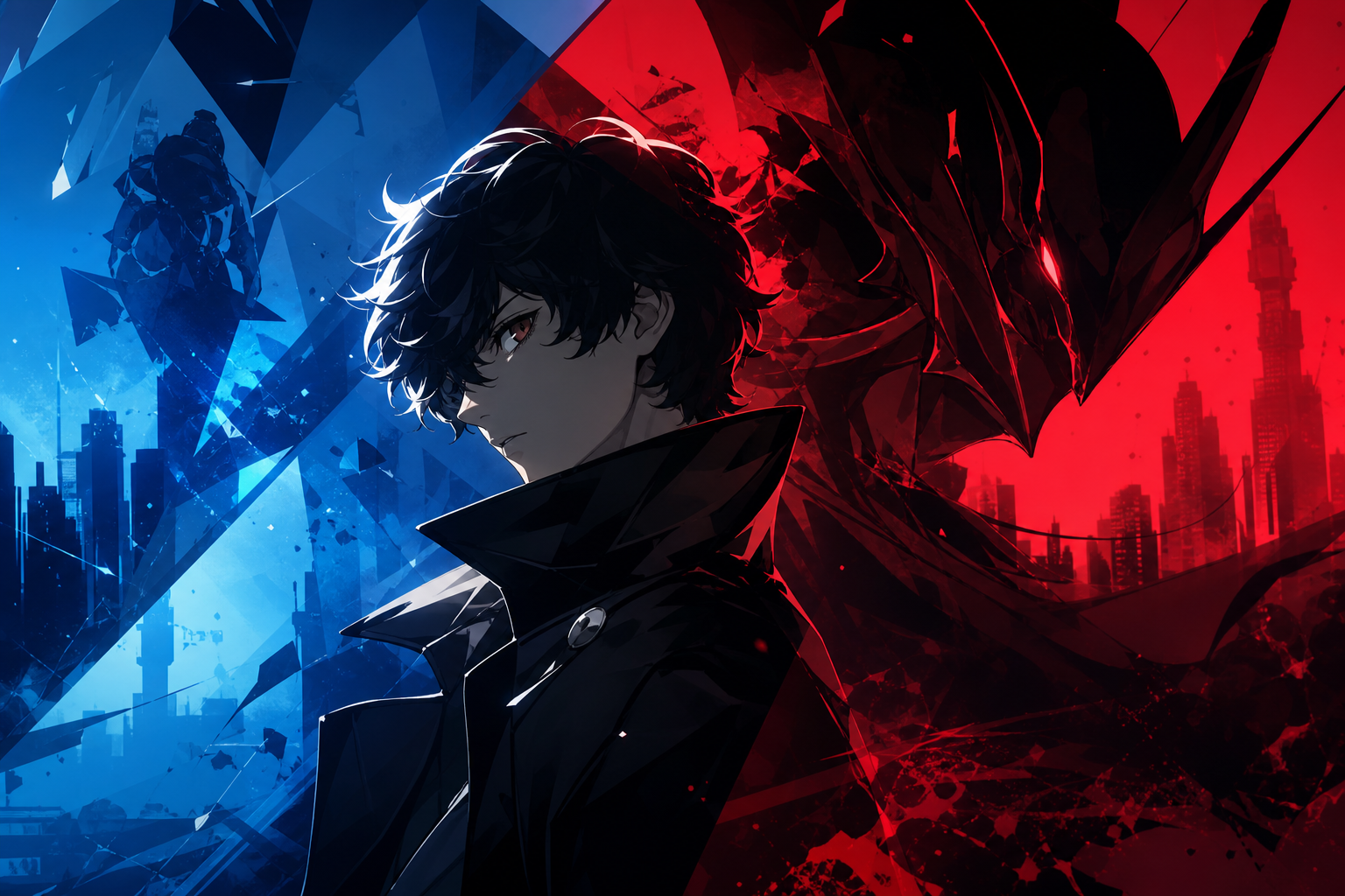 persona shin megami tensei illustration showing Explained: Persona and Shin Megami Tensei artist isn't using generative AI in his next game following backlash to his last 2 deckbuilders