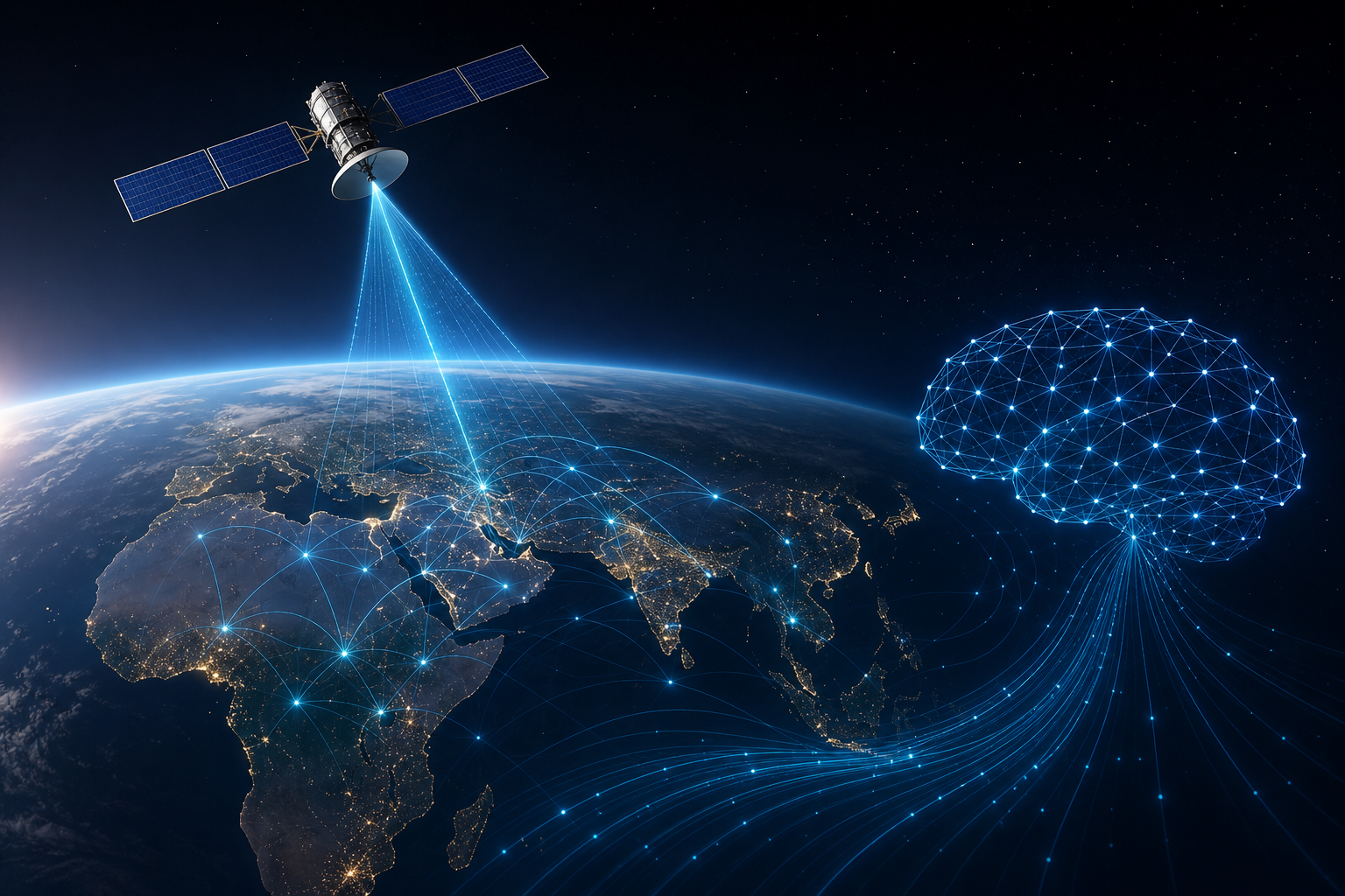 satellite-to-ai plan targets underserved illustration showing Explained: Satellite-to-AI plan targets underserved markets from Asia to Africa