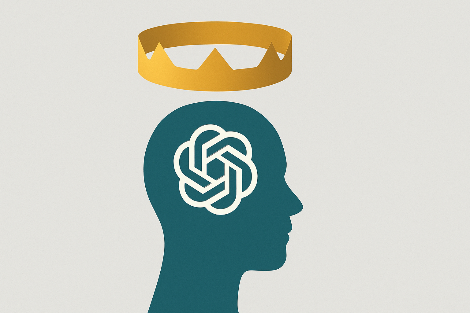 hollow crown chatgpt head illustration showing Explained: The Hollow Crown of ChatGPT’s Head Honcho