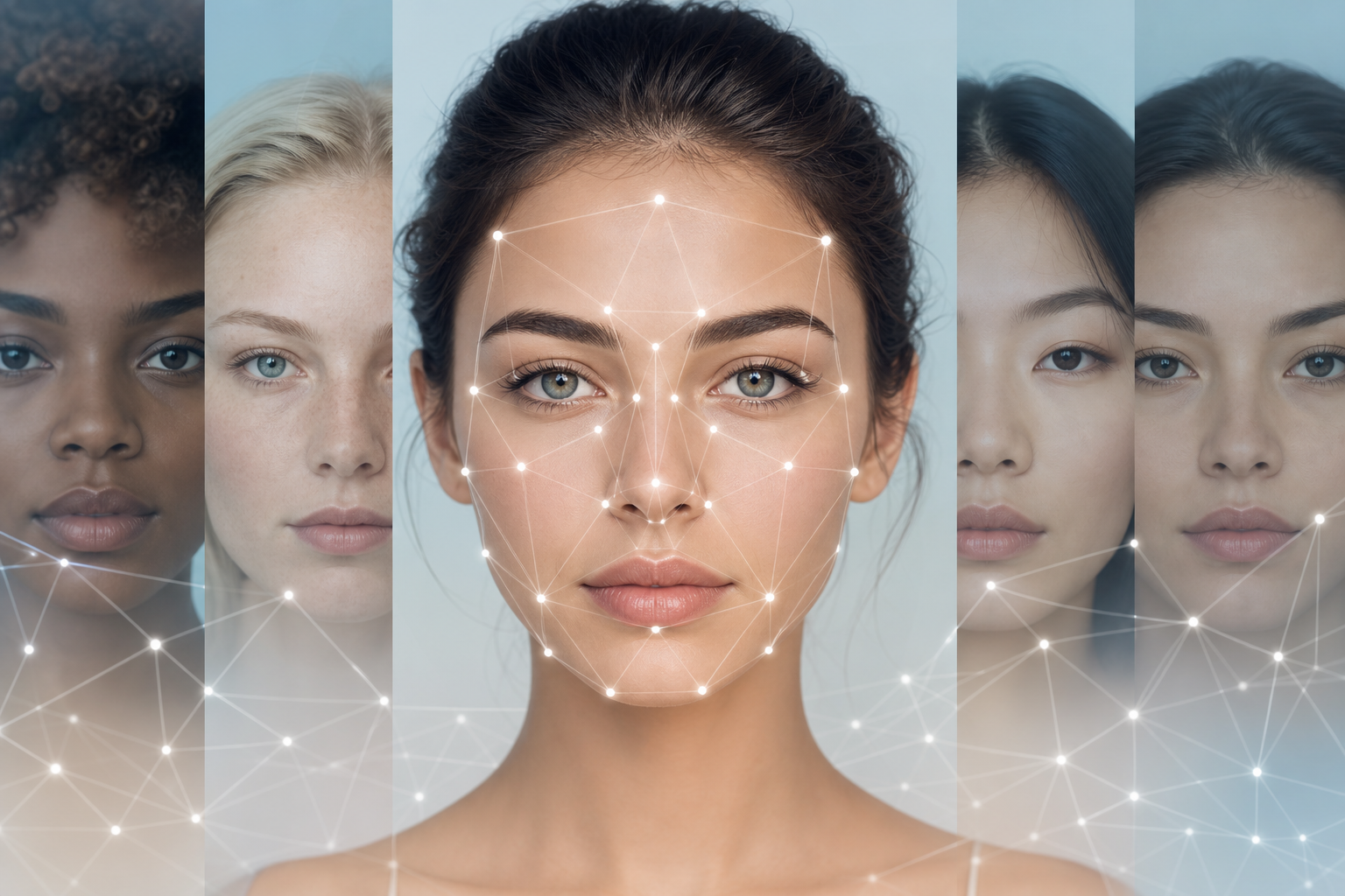 AI develops beauty standards illustration showing How AI spontaneously learned to judge facial beauty without human input
