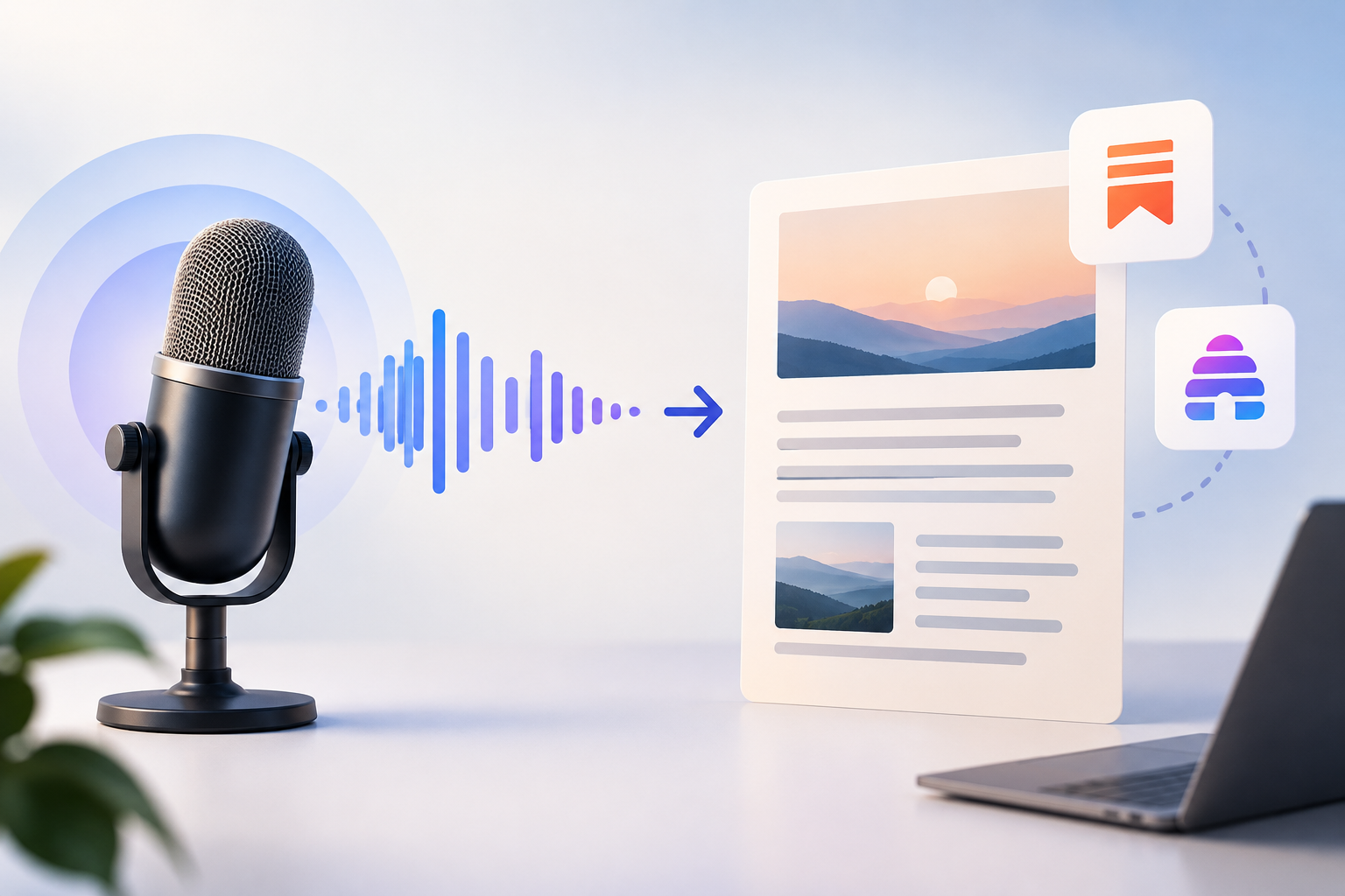 turn a podcast into a newsletter illustration showing How to turn a podcast into a newsletter