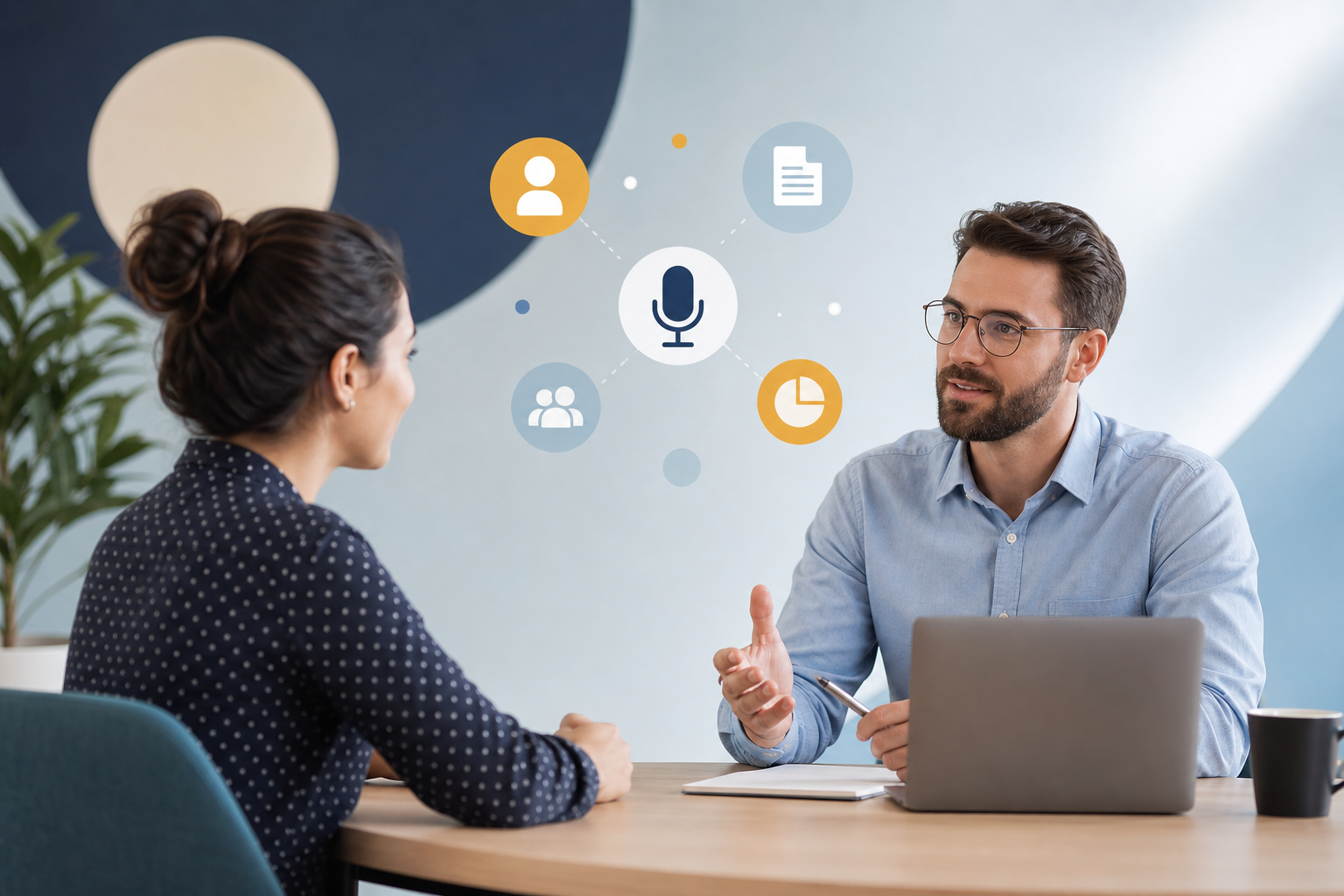 interview-based content marketing teams illustration showing interview-based content marketing for content teams: a practical framework