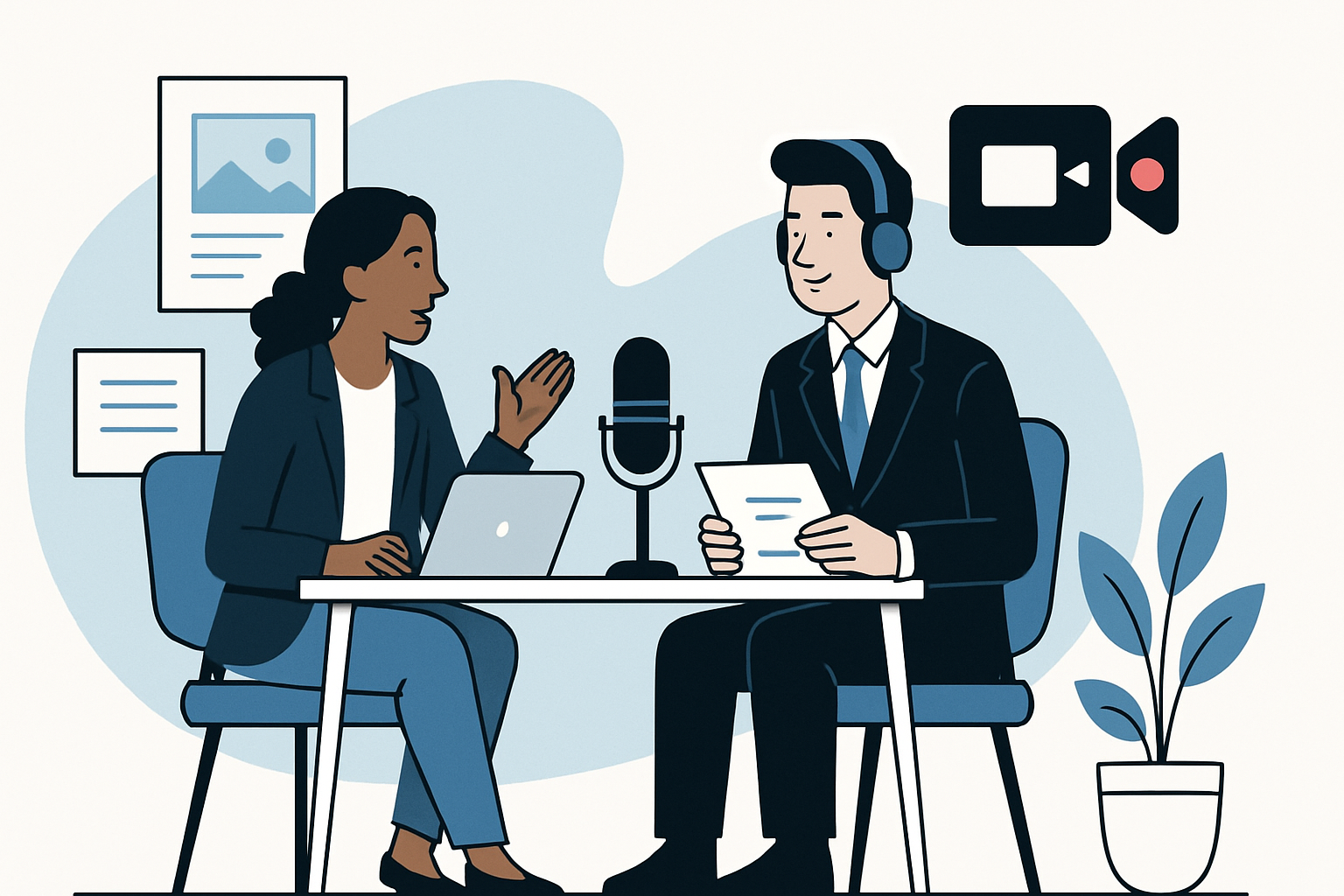 interview-based content marketing teams illustration showing interview-based content marketing for marketing teams: a step-by-step playbook