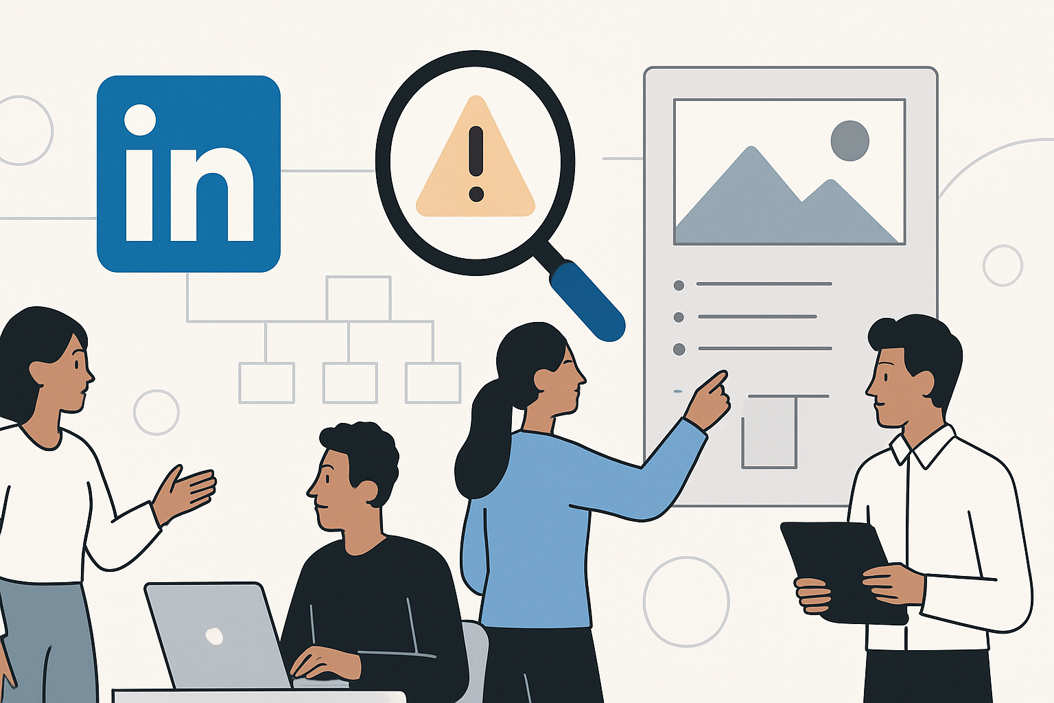 linkedin content systems teams illustration showing LinkedIn content systems for content teams: mistakes to avoid