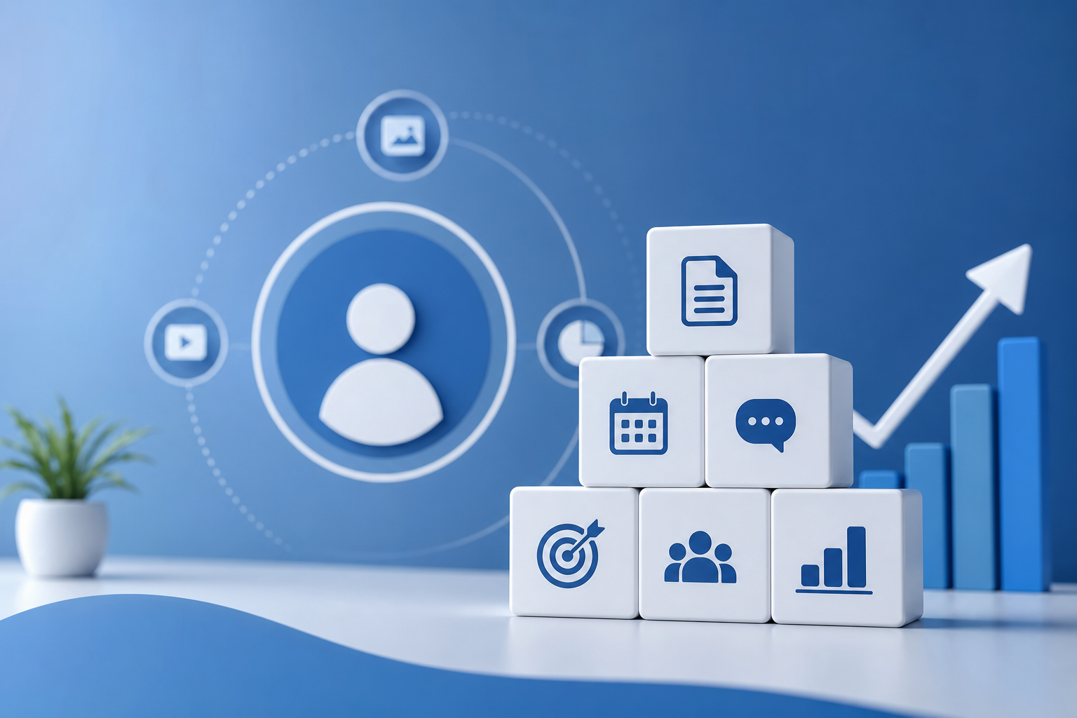 linkedin content systems marketing illustration showing LinkedIn content systems for marketing teams: a complete guide