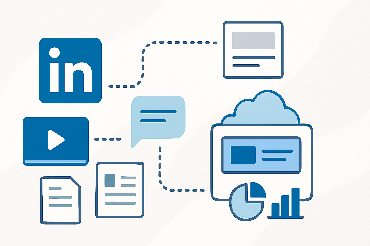 linkedin content systems saas illustration showing LinkedIn content systems for SaaS companies: a complete guide