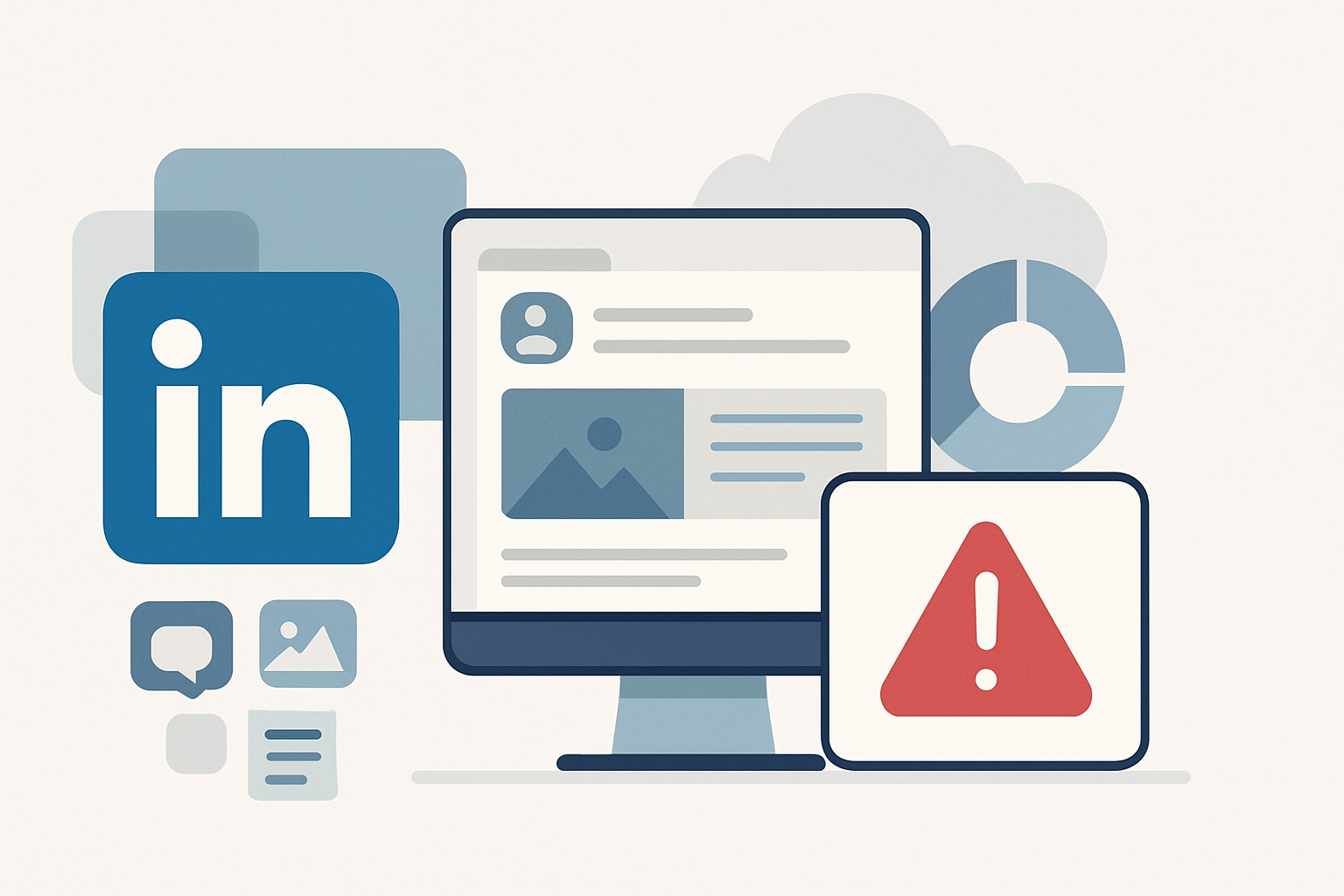 linkedin content systems saas illustration showing LinkedIn content systems for SaaS companies: mistakes to avoid