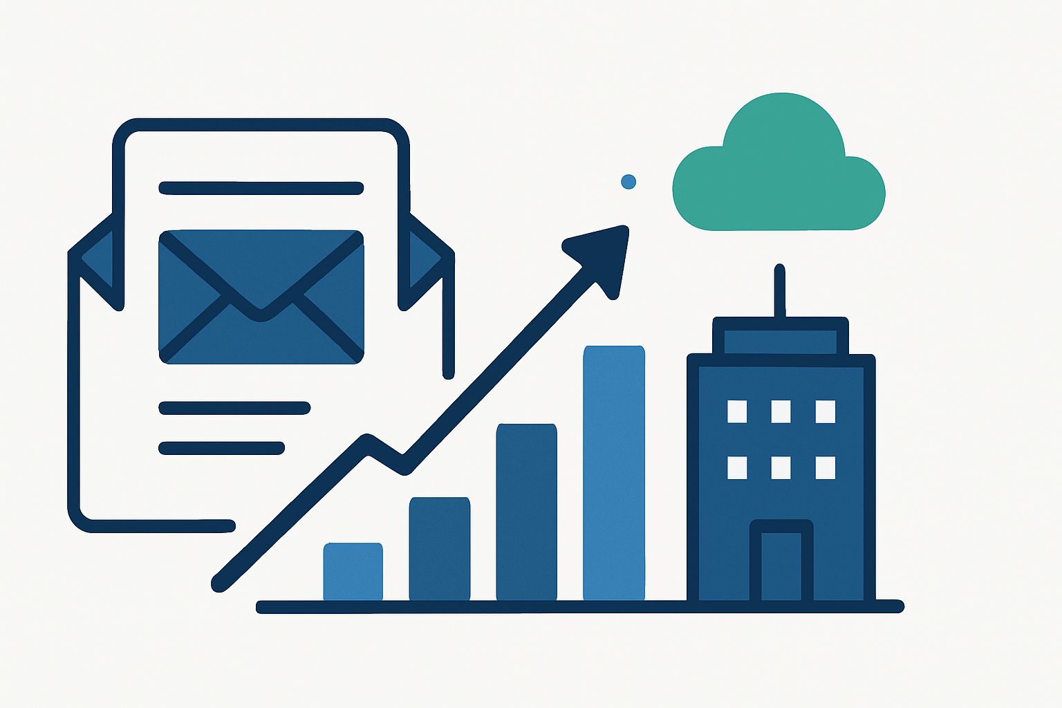 newsletter growth saas companies illustration showing newsletter growth for SaaS companies: templates and examples
