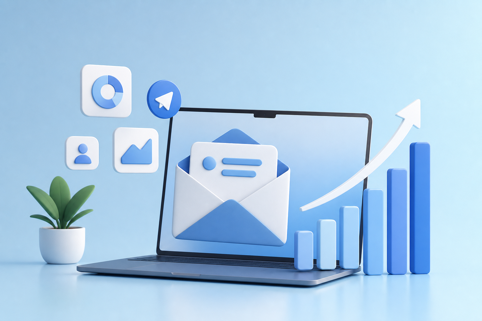 newsletter growth saas companies illustration showing newsletter growth for SaaS companies: templates and examples