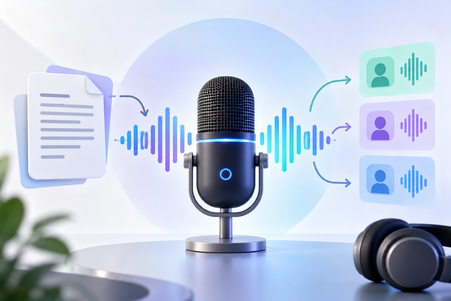 ai podcast generator like notebooklm illustration showing NotebookLM alternatives: AI podcast generators compared
