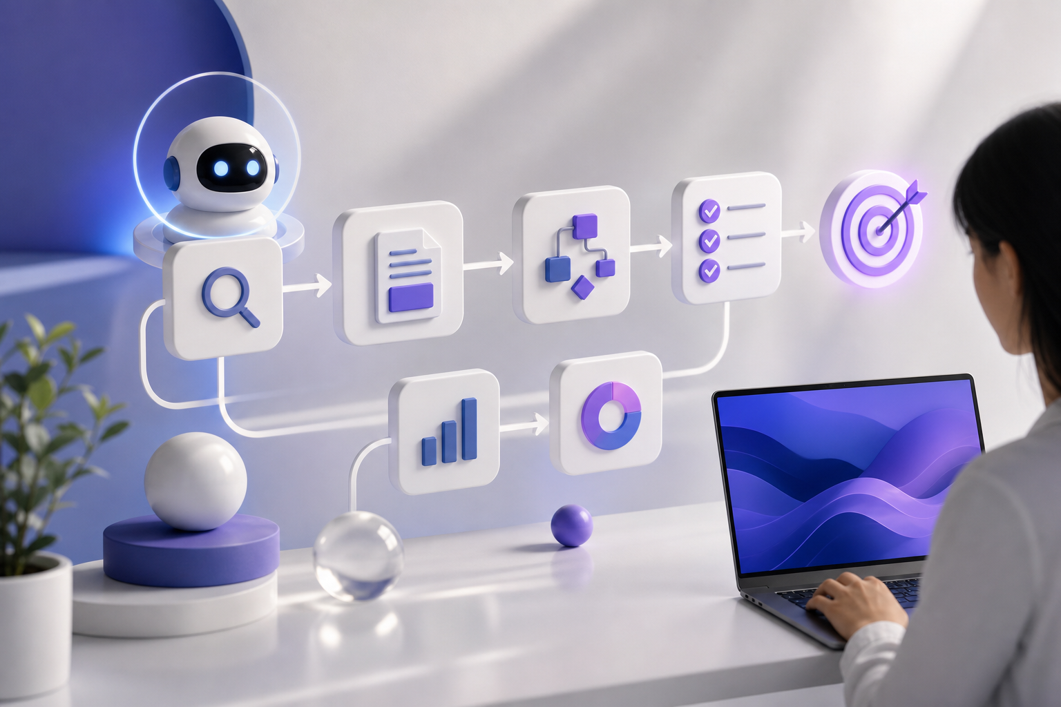 seo workflows content creators illustration showing SEO workflows for AI content for creators: mistakes to avoid