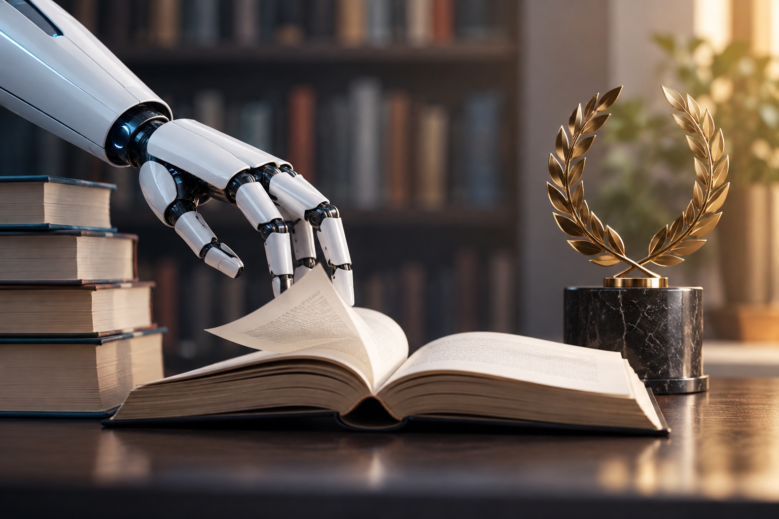 AI detection in publishing illustration showing What AI detection means for literary prizes and publishing