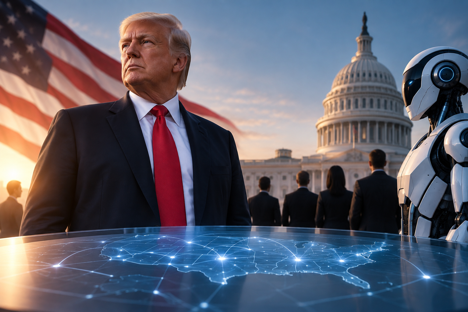 Trump AI czar plan illustration showing What Trump’s proposed AI czar could mean for U.S. AI policy
